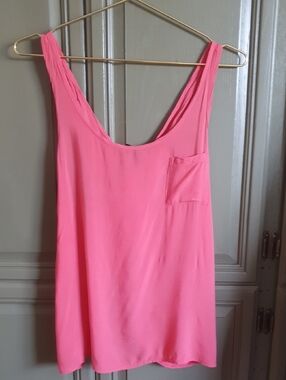 Pink Flowy Tank Top